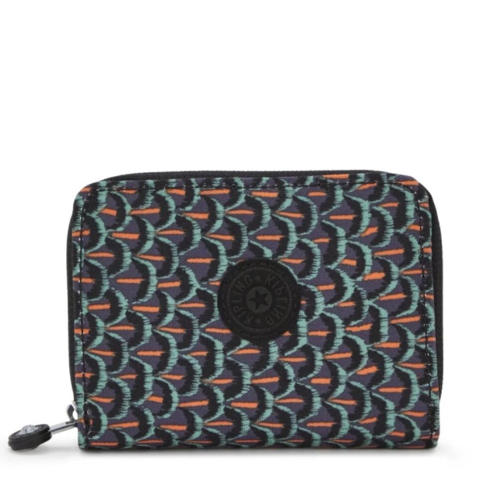 Women's Kipling Money Love Small Nylon Wallet, Geo Feather